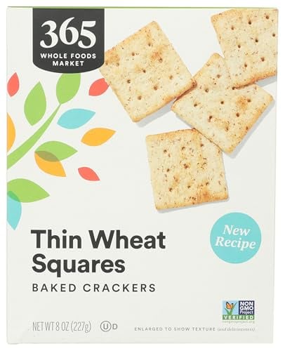 365 Whole Foods Thin Wheat Crackers, 8oz