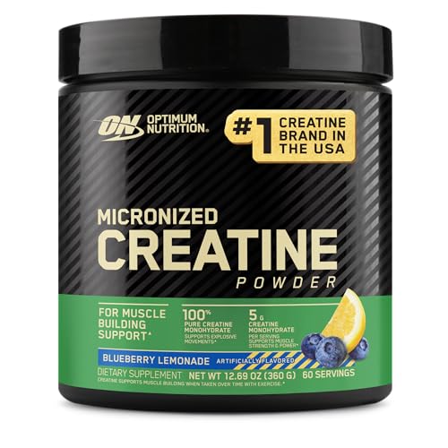 Optimum Nutrition Creatine Powder, Blueberry Lemonade, 360g, 60 Servings
