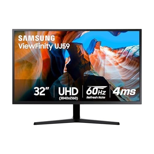 SAMSUNG 32″ 4K UHD Monitor, VA Panel, HDMI, FreeSync, Black