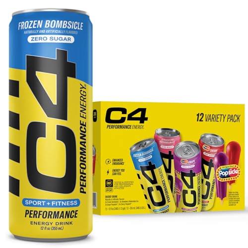 Cellucor C4 Energy Drink Variety Pack, 4 Flavors, 12 Pack