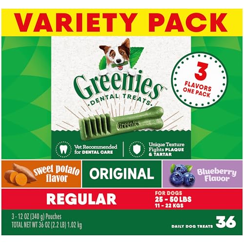 Greenies Dental Dog Treats Variety Pack, 36 Treats