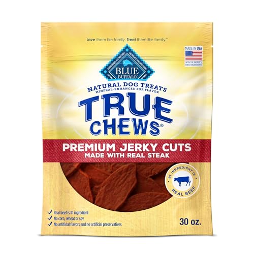 Blue Buffalo Beef Jerky Dog Treats, 30-oz, USA Made