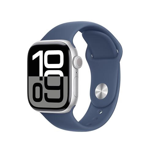 Apple Watch Series 10 GPS 42mm, Silver, Denim Band