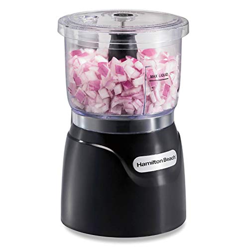 Hamilton Beach 3-Cup Mini Food Processor, 350W, Black