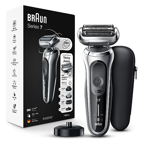 Braun Series 7 Electric Razor, Wet/Dry Foil Shaver, Silver