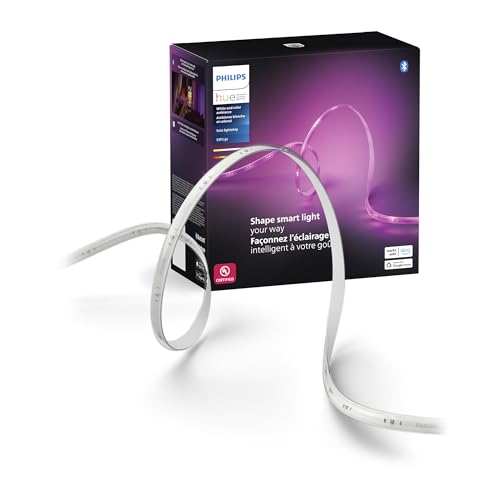 Philips Hue 33 Ft Smart LED Lightstrip Kit – Alexa Compatible