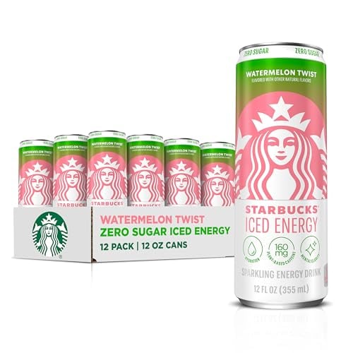 Starbucks Watermelon Zero Sugar Energy Drink, 12 Pack