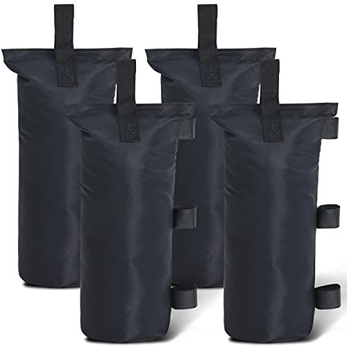 ABCCANOPY 4-Pack Canopy Weight Bags, Black (No Sand)
