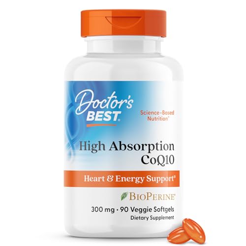 Doctor’s Best CoQ10, Heart Support, 90 Veggie Softgels