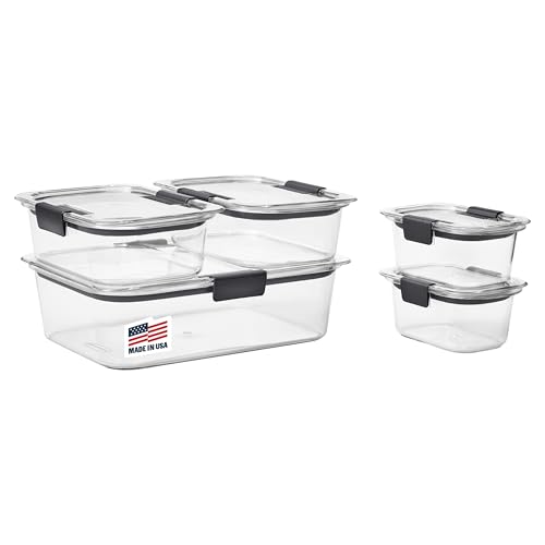 Rubbermaid Brilliance 10-Piece Leak-Proof Food Storage Set