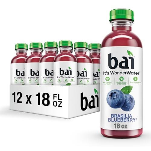 Bai Blueberry Antioxidant Water, 18 oz, 12-Pack
