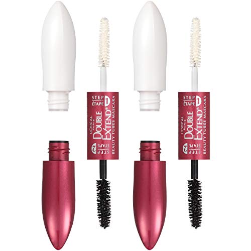 L’Oreal Double Extend Tubing Mascara, Black, 2-Pack
