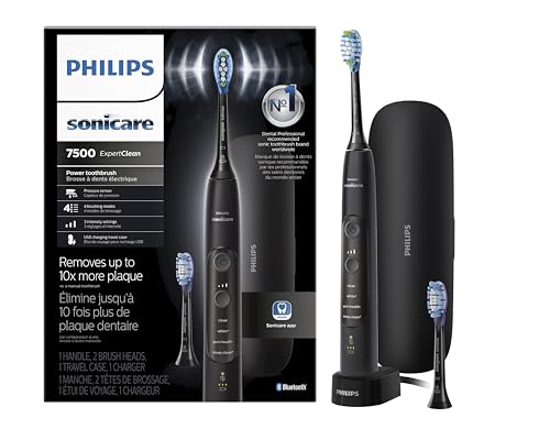 Philips Sonicare ExpertClean 7500 Black Electric Toothbrush