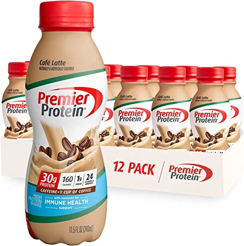 Café Latte Premier Protein Shake, 30g Protein, 12 Pack