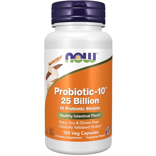 NOW Foods Probiotic-10, 25 Billion, 100 Veg Capsules
