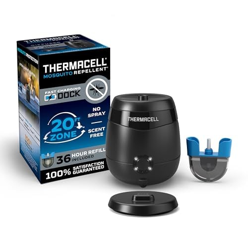 Thermacell Rechargeable Mosquito Repellent, 20’ Protection, 36-Hr Refill
