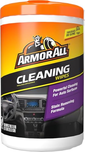 Armor All Car Cleaning Wipes, 90 Count, Cleans Interior Surfaces