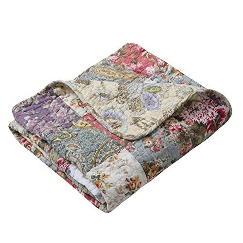 Greenland Home Quilted Patchwork Throw Blanket