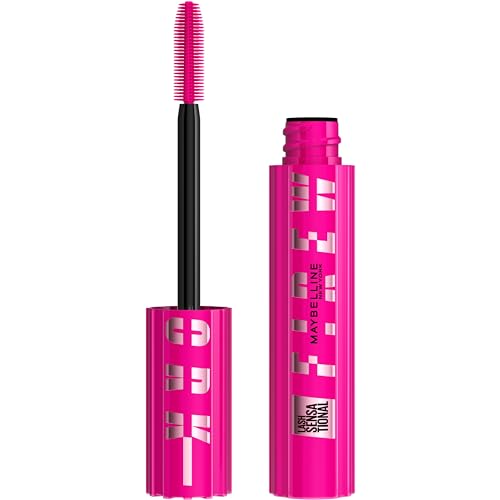 Maybelline Lash Sensational Volumizing Mascara, 24HR Wear, Blackest Black