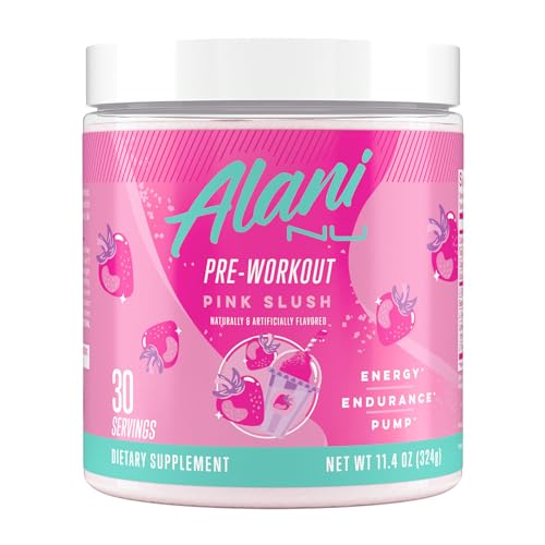 Alani Nu Pink Slush Pre Workout, 200mg Caffeine, 30 Servings