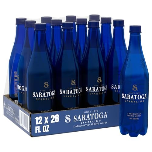 Saratoga Sparkling Water, 12-Pack, 28 Fl Oz Bottles