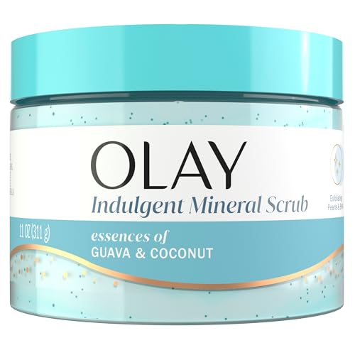 Olay Mineral Scrub with BHA, Vitamin B3, Coconut & Guava, 11 oz