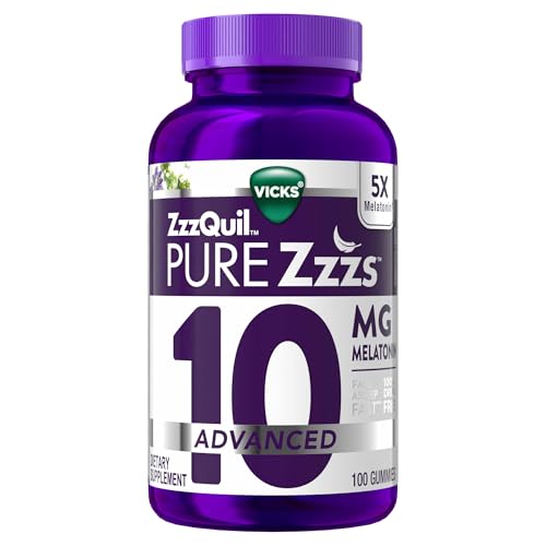 ZzzQuil Pure Zzzs Melatonin Gummies, Sleep Aid, Berry, 100 Count