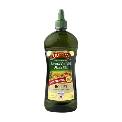 Pompeian Robust Easy Squeeze Extra Virgin Olive Oil, 25.4 Fl Oz.