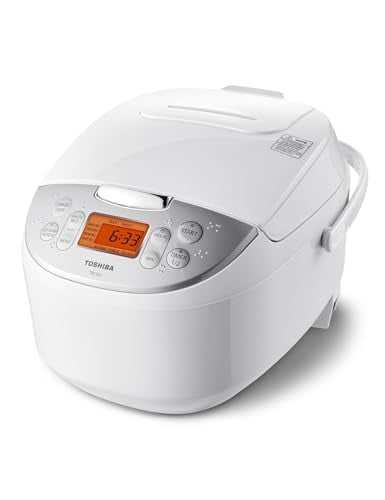 Toshiba 6-Cup Rice Cooker with Fuzzy Logic & Delay Timer