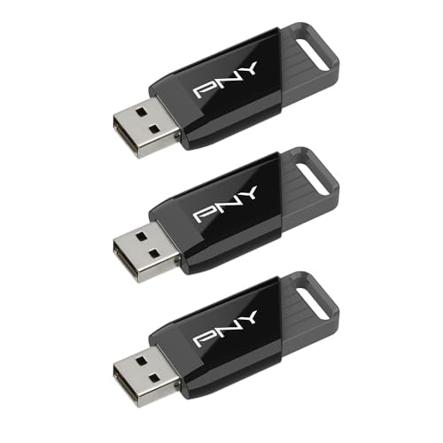 PNY 128GB USB 3.2 Flash Drive 3-Pack, 130MB/s