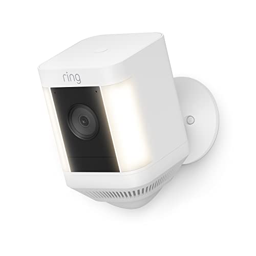 Ring Spotlight Cam Plus, Battery, Two-Way Talk, Night Vision, Siren