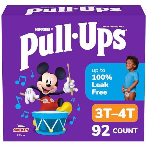 Pull-Ups Boys’ Training Pants, Size 3T-4T, 92 Count