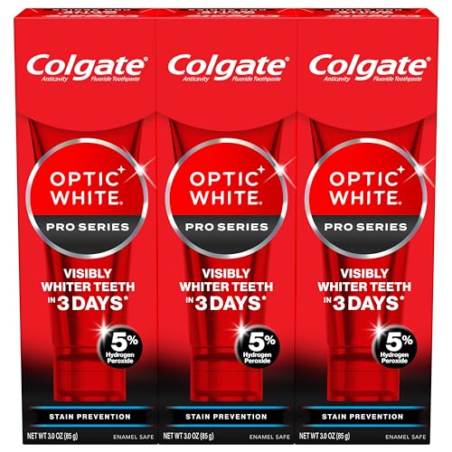 Colgate Optic White Pro Series Teeth Whitening Toothpaste, 3 Pack