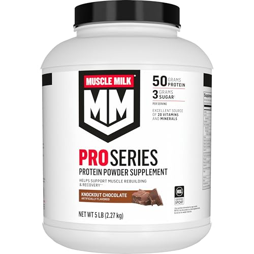 Muscle Milk Pro Protein Powder, Chocolate, 5lb, 28 Servings