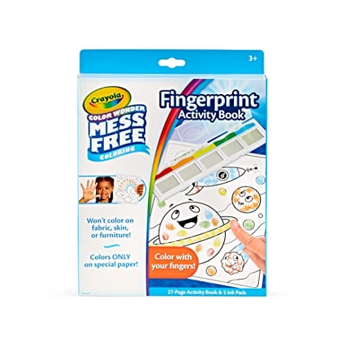 Crayola Color Wonder Mess-Free Fingerprint Painting Set for Toddlers