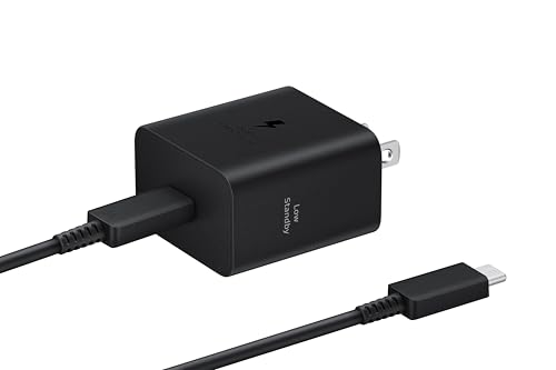 Samsung 45W Super Fast Charger with USB-C Cable, Black