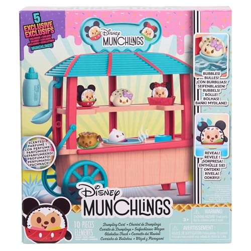 Disney Munchlings Dumpling Cart 11-Piece Color Change Playset