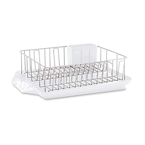 Farberware Classic 3-Piece Rust-Resistant Dishrack Set, White