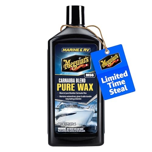 Meguiar’s M5616 Marine/RV Carnauba Wax, 16 Oz Bottle
