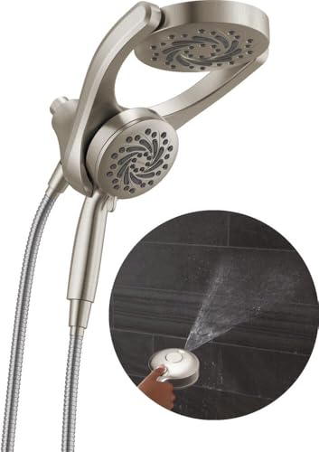 Delta Dual Shower Head with ProClean Spray, Satin Nickel