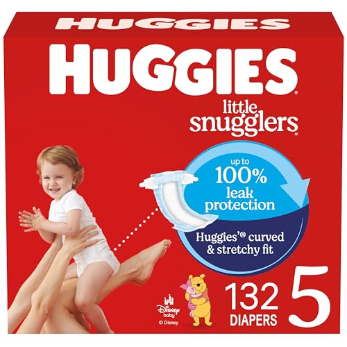 Huggies Little Snugglers Diapers, Size 5, 132 Count