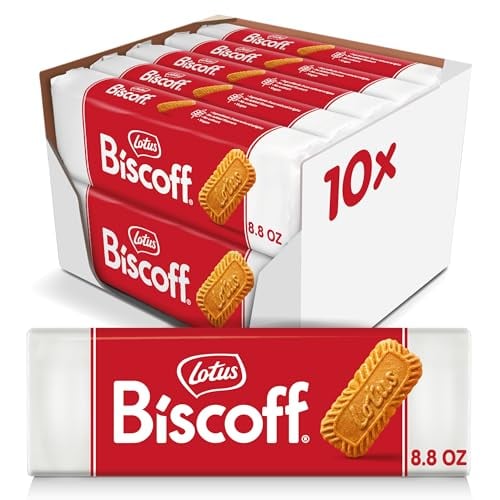 Lotus Biscoff Vegan Cookies, Non-GMO, 8.8oz, Pack of 10