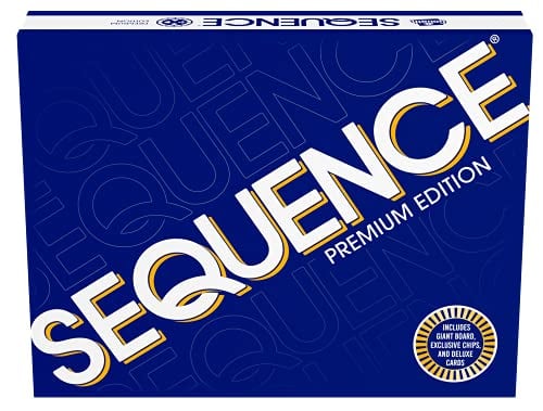 Sequence Premium Edition – Giant Board Game with Chips & Cards, Ages 7+