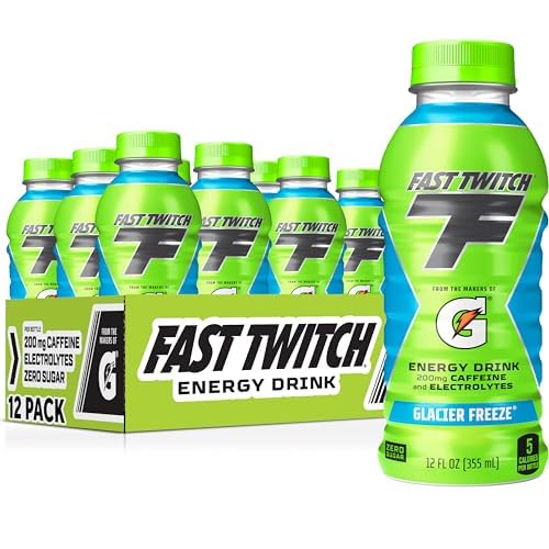 Gatorade Fast Twitch Energy Drink, Zero Sugar, 12 Pack