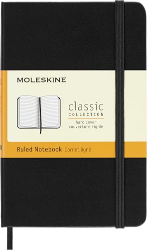 Moleskine Pocket Notebook, 192 Pages, Hard Cover, Black
