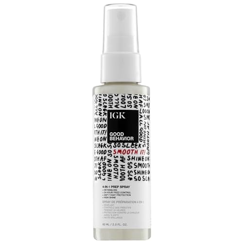 IGK GOOD BEHAVIOR Prep Spray: Leave-In, Detangle, Heat Protect, Travel Size