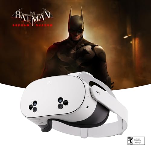 Meta Quest 3S 256GB with Batman Game & 3-Month Trial