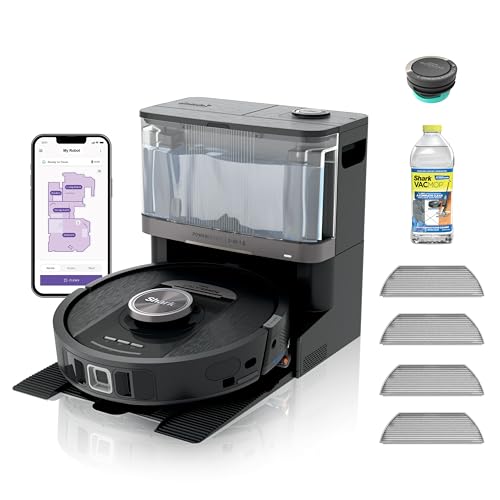 Shark Robot Vacuum & Mop, Self-Empty & Refill, Black AV2810YS