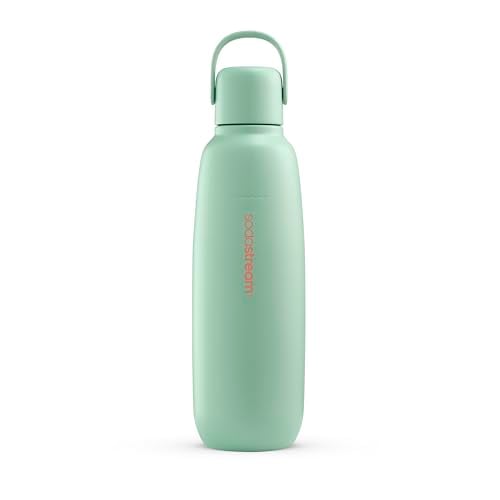 SodaStream Stainless Steel Bottle, 30.4 oz, Mint, Keeps Cold 12 Hrs