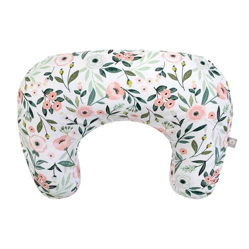 Boppy Ergonomic Nursing Pillow with Washable Cover – Pink Flowers
